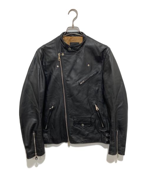 Cinquanta（チンクワンタ）Cinquanta (チンクワンタ) スタンドカラーダブルライダースジャケット ブラック サイズ:48の古着・服飾アイテム