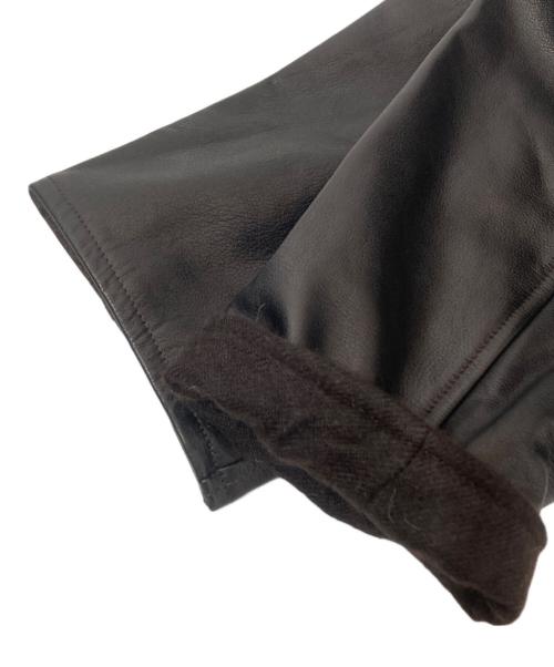 COMOLI（コモリ）COMOLI (コモリ) レザー ショールカラー 裏地アルパカコート U03-04014 ブラック サイズ:3の古着・服飾アイテム