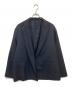 blurhms（ブラームス）の古着「Wool Surge Cardigan Jacket（ウールサージ カーディガンジャケット）BHS22F009A」｜ブラック