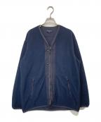 COMME des GARCONS HOMMEコムデギャルソン オム）の古着「ボアミリタリーライニングジャケット　MILITALY LINER JACKET HH-T019」｜ネイビー