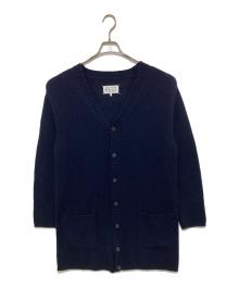 Maison Margiela（メゾンマルジェラ）の古着「ロングニットカーディガン　LONG KNIT CARDIGAN S51HP0003」｜ネイビー