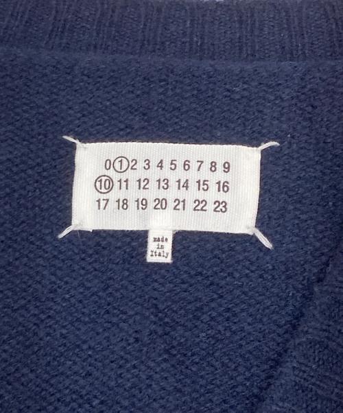 Maison Margiela（メゾンマルジェラ）Maison Margiela (メゾンマルジェラ) ロングニットカーディガン　LONG KNIT CARDIGAN S51HP0003 ネイビー サイズ:XSの古着・服飾アイテム