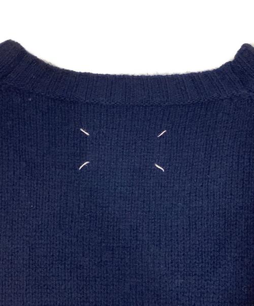 Maison Margiela（メゾンマルジェラ）Maison Margiela (メゾンマルジェラ) ロングニットカーディガン　LONG KNIT CARDIGAN S51HP0003 ネイビー サイズ:XSの古着・服飾アイテム