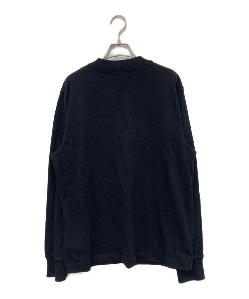 AMI Alexandre Mattiussi（アミアレクサンドルマテュッシ）AMI Alexandre Mattiussi (アミアレクサンドルマテュッシ) ハートロゴクルーネックスウェット ブラック サイズ:Lの古着・服飾アイテム