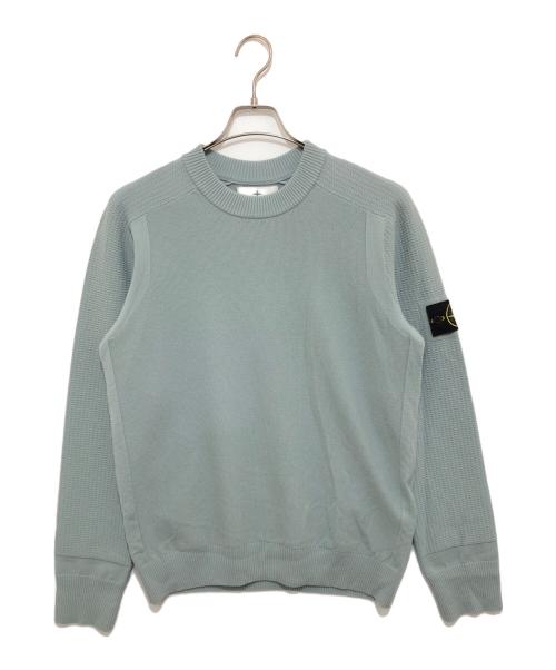 STONE ISLAND（ストーンアイランド）STONE ISLAND (ストーンアイランド) 24AW Logo Patch Crewneck Sweater（ロゴパッチクルーネックセーター）8115534A4 / ニット ブルー サイズ:Sの古着・服飾アイテム