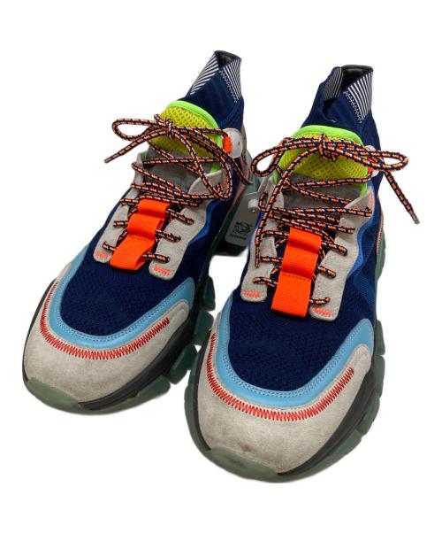 MONCLER（モンクレール）MONCLER (モンクレール) ハイカットスニーカー ネイビー サイズ:41の古着・服飾アイテム