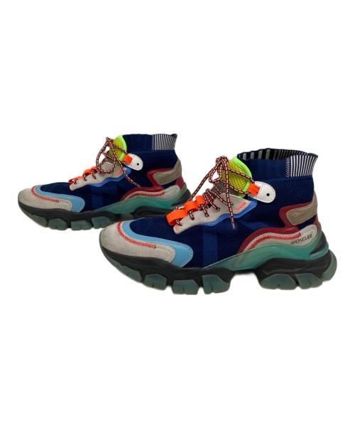 MONCLER（モンクレール）MONCLER (モンクレール) ハイカットスニーカー ネイビー サイズ:41の古着・服飾アイテム