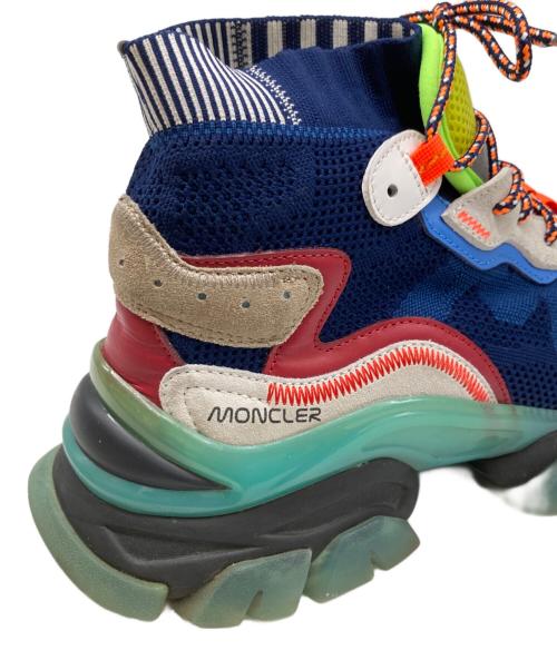 MONCLER（モンクレール）MONCLER (モンクレール) ハイカットスニーカー ネイビー サイズ:41の古着・服飾アイテム