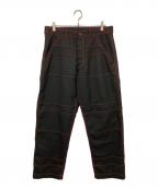 COMME des GARCONS SHIRTコムデギャルソンシャツ）の古着「contrast stitching pants」｜ブラック
