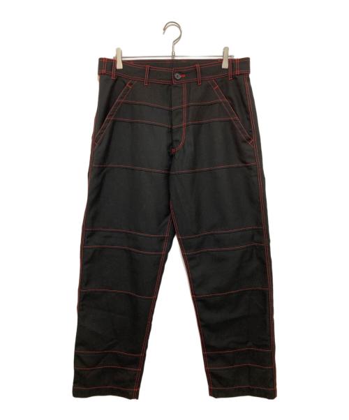 COMME des GARCONS SHIRT（コムデギャルソンシャツ）COMME des GARCONS SHIRT (コムデギャルソンシャツ) contrast stitching pants ブラック サイズ:Sの古着・服飾アイテム