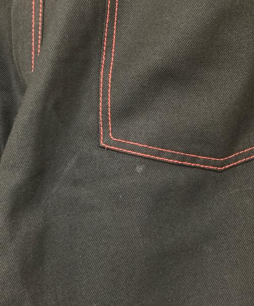 COMME des GARCONS SHIRT（コムデギャルソンシャツ）COMME des GARCONS SHIRT (コムデギャルソンシャツ) contrast stitching pants ブラック サイズ:Sの古着・服飾アイテム