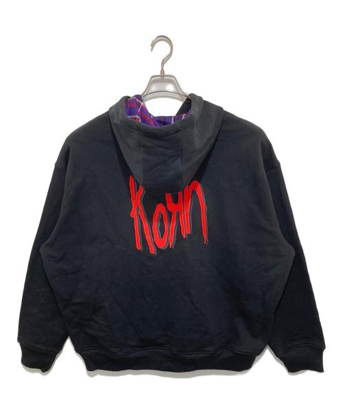 adidas（アディダス）adidas (アディダス) KORN (コーン) KORN HOODIE ブラック サイズ:2XLの古着・服飾アイテム
