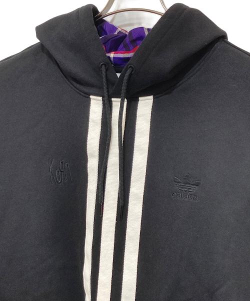 adidas（アディダス）adidas (アディダス) KORN (コーン) KORN HOODIE ブラック サイズ:2XLの古着・服飾アイテム