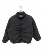 LQQK STUDIOルックスタジオ）の古着「Studio Down Weave Jacket(ダウンウェーブジャケット) LQA23DW16」｜ブラック