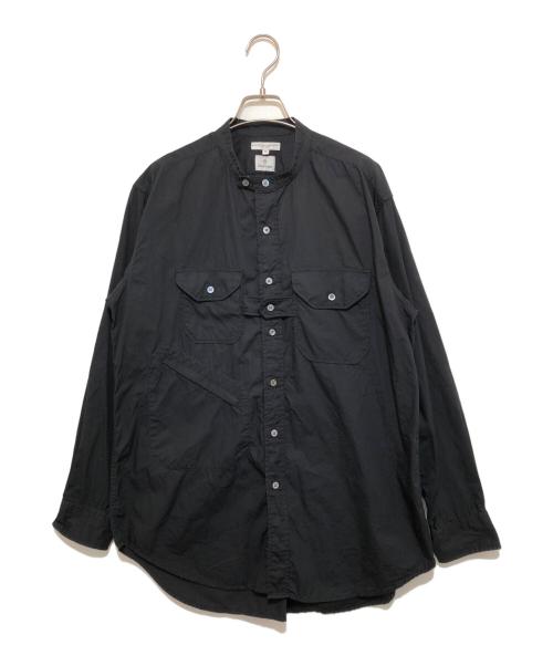 charcoal（チャコール）charcoal (チャコール) Engineered Garments (エンジニアド ガーメンツ) Banded Collar Shirt ブラック サイズ:Mの古着・服飾アイテム