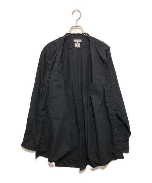 charcoal（チャコール）charcoal (チャコール) Engineered Garments (エンジニアド ガーメンツ) Banded Collar Shirt ブラック サイズ:Mの古着・服飾アイテム