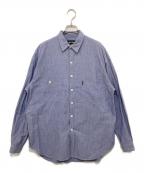 AUBERGEオーベルジュ）の古着「charlotte vert シャンブレー ワークシャツ」｜ブルー