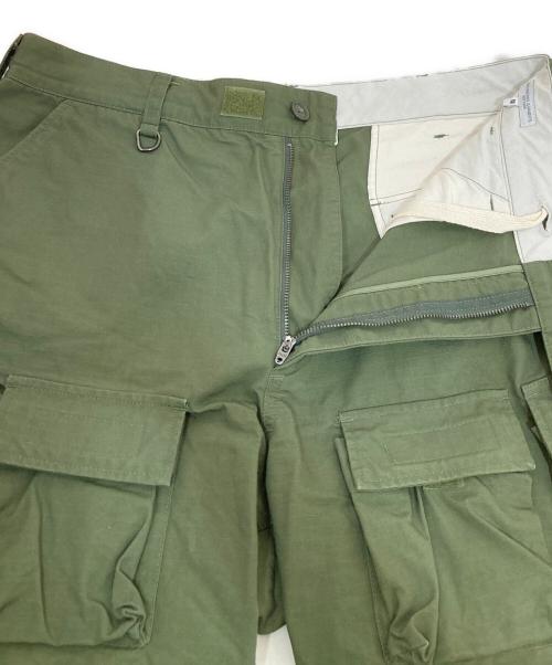 Engineered Garments（エンジニアドガーメンツ）Engineered Garments (エンジニアド ガーメンツ) Pilgrim Surf+Supply (ピルグリム サーフサプライ) BIKE SHORTS グリーン サイズ:Mの古着・服飾アイテム