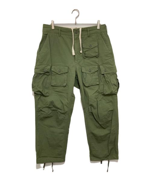 Engineered Garments（エンジニアドガーメンツ）Engineered Garments (エンジニアド ガーメンツ) FA PANT COTTON BRUSHED HB グリーン サイズ:Mの古着・服飾アイテム