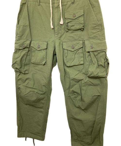 Engineered Garments（エンジニアドガーメンツ）Engineered Garments (エンジニアド ガーメンツ) FA PANT COTTON BRUSHED HB グリーン サイズ:Mの古着・服飾アイテム