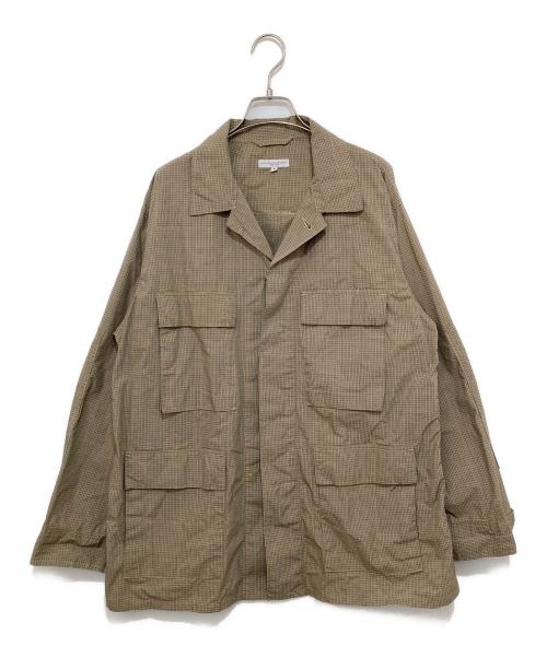 Engineered Garments（エンジニアドガーメンツ）Engineered Garments (エンジニアド ガーメンツ) NYCO MINI TATTERSALL BDU JACKET ブラウン サイズ:Sの古着・服飾アイテム