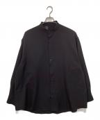 N.HOOLYWOODエヌ ハリウッド）の古着「BAND COLLAR SHIRT」｜ブラック