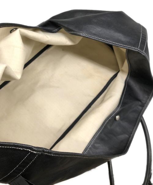 N.HOOLYWOOD（エヌ ハリウッド）N.HOOLYWOOD (エヌ ハリウッド) PORTER (ポーター) レザートートバッグ ブラックの古着・服飾アイテム