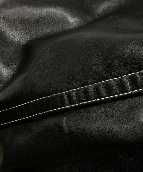 N.HOOLYWOOD（エヌ ハリウッド）N.HOOLYWOOD (エヌ ハリウッド) PORTER (ポーター) レザートートバッグ ブラックの古着・服飾アイテム