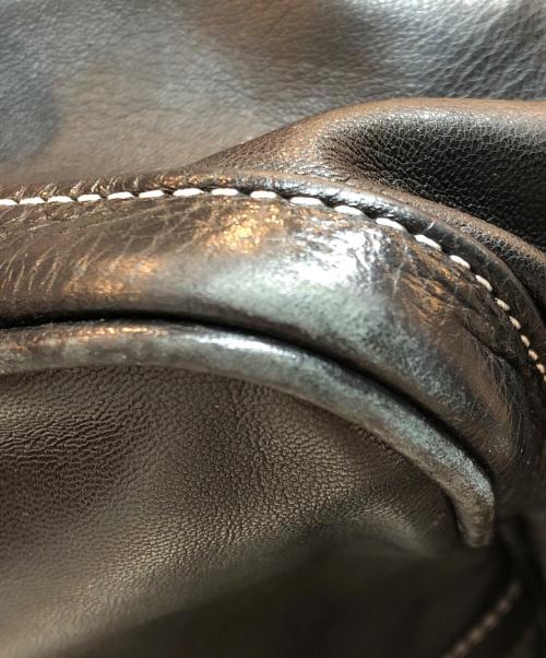 N.HOOLYWOOD（エヌ ハリウッド）N.HOOLYWOOD (エヌ ハリウッド) PORTER (ポーター) レザートートバッグ ブラックの古着・服飾アイテム