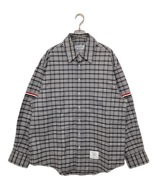Thom Browne（トムブラウン）Thom Browne (トムブラウン) チェックシャツ グレー サイズ:2の古着・服飾アイテム