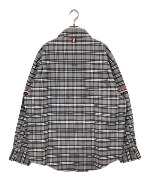 Thom Browne（トムブラウン）Thom Browne (トムブラウン) チェックシャツ グレー サイズ:2の古着・服飾アイテム