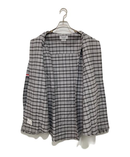 Thom Browne（トムブラウン）Thom Browne (トムブラウン) チェックシャツ グレー サイズ:2の古着・服飾アイテム