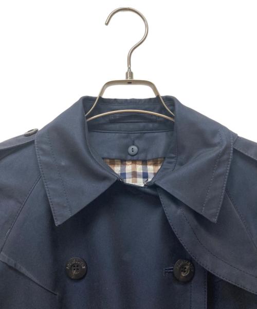 Aquascutum（アクアスキュータム）Aquascutum (アクアスキュータム) トレンチコート ネイビー サイズ:8の古着・服飾アイテム