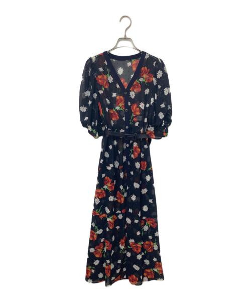 MUVEIL（ミュベール）MUVEIL (ミュベール) アネモネワンピース ネイビー サイズ:36の古着・服飾アイテム