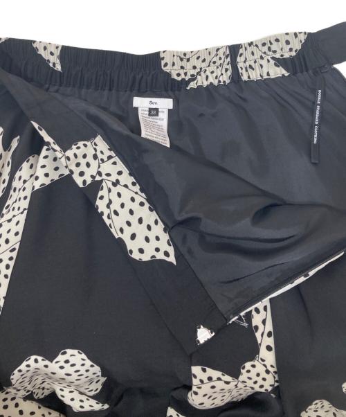 Sov.（ソブ）Sov. (ソブ) リボン柄スカート ブラック サイズ:38の古着・服飾アイテム