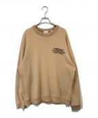 BURBERRYバーバリー）の古着「ワンポイントロゴスウェット　8043277」｜ベージュ