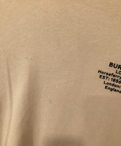 BURBERRY（バーバリー）BURBERRY (バーバリー) ワンポイントロゴスウェット　8043277 ベージュ サイズ:Lの古着・服飾アイテム