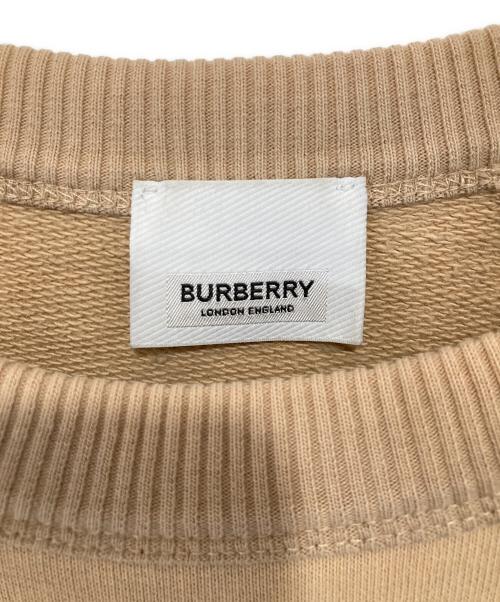 BURBERRY（バーバリー）BURBERRY (バーバリー) ワンポイントロゴスウェット　8043277 ベージュ サイズ:Lの古着・服飾アイテム