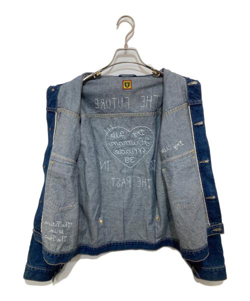 HUMAN MADE（ヒューマンメイド）HUMAN MADE (ヒューマンメイド) DENIM WORK JACKET デニムワークジャケット HM27JK015 インディゴ サイズ:Lの古着・服飾アイテム