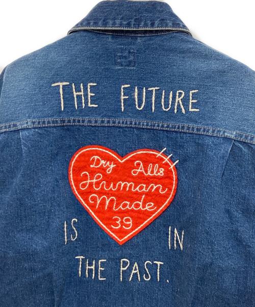 HUMAN MADE（ヒューマンメイド）HUMAN MADE (ヒューマンメイド) DENIM WORK JACKET デニムワークジャケット HM27JK015 インディゴ サイズ:Lの古着・服飾アイテム