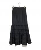 Whim Gazetteウィムガゼット）の古着「オーガンジーマーメイドスカート」｜ブラック
