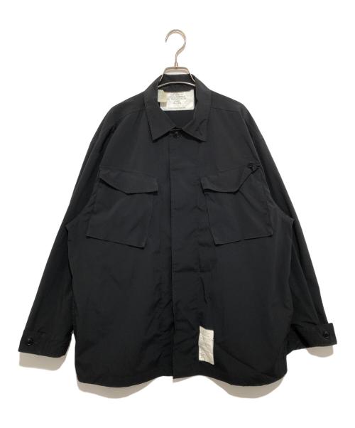 N.HOOLYWOOD（エヌ ハリウッド）N.HOOLYWOOD (エヌ ハリウッド) コンバットシャツジャケット ブラック サイズ:40の古着・服飾アイテム
