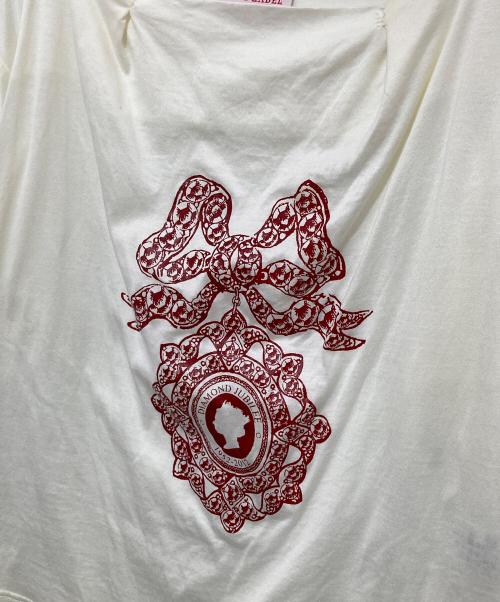 Vivienne Westwood RED LABEL（ヴィヴィアンウエストウッドレッドレーベル）Vivienne Westwood RED LABEL (ヴィヴィアンウエストウッドレッドレーベル) プリントカットソー ホワイト サイズ:2の古着・服飾アイテム