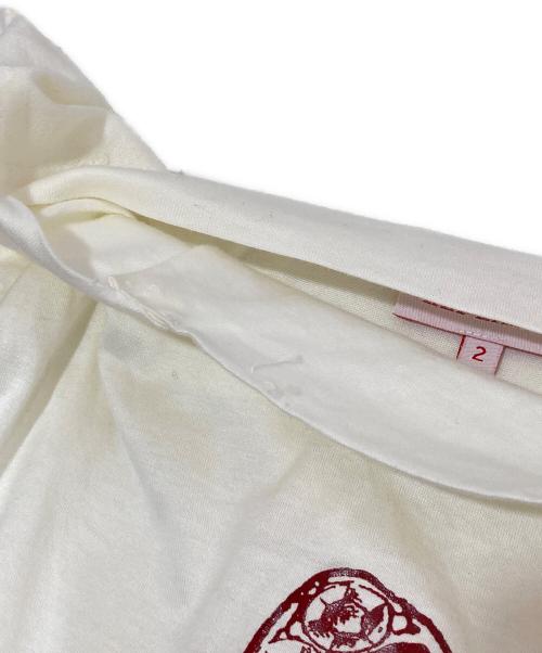 Vivienne Westwood RED LABEL（ヴィヴィアンウエストウッドレッドレーベル）Vivienne Westwood RED LABEL (ヴィヴィアンウエストウッドレッドレーベル) プリントカットソー ホワイト サイズ:2の古着・服飾アイテム