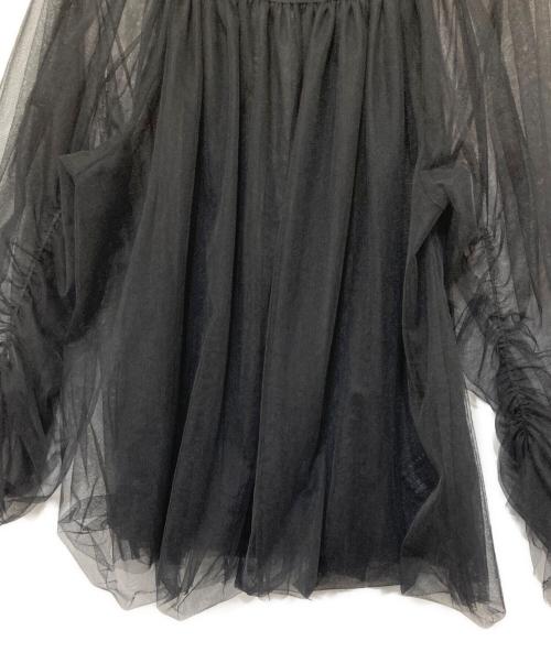 Noble（ノーブル）Noble (ノーブル) フォギーシアーチュールボリュームブラウス ブラック サイズ:記載なしの古着・服飾アイテム