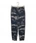 TOMORROWLAND .B（トゥモローランド ビー）の古着「レーヨンモノトーンプリント イージーパンツ」｜ネイビー