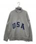 POLO RALPH LAUREN（ポロ・ラルフローレン）の古着「USA ハーフジップスウェット」｜グレー