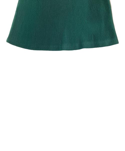 PLEATS PLEASE（プリーツプリーズ）PLEATS PLEASE (プリーツプリーズ) ノースリーブプリーツカットソー グリーン サイズ:3の古着・服飾アイテム