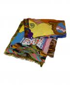 FALIERO SARTIファリエロサルティ）の古着「総柄大判スカーフ」｜ネイビー