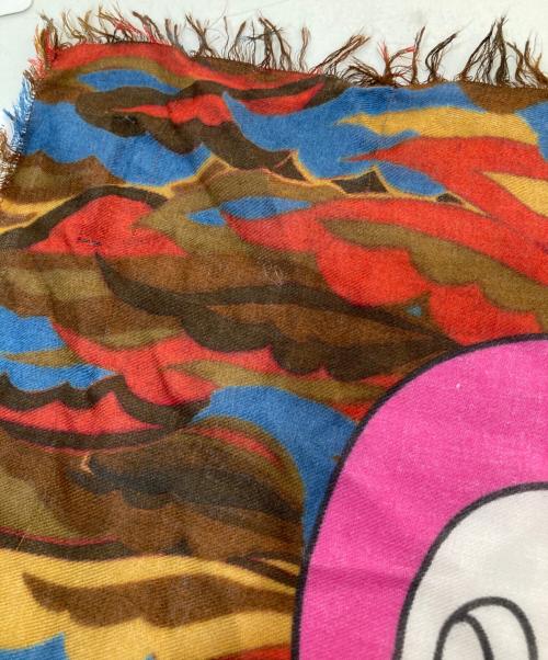 FALIERO SARTI（ファリエロサルティ）FALIERO SARTI (ファリエロサルティ) 総柄大判スカーフ ネイビーの古着・服飾アイテム